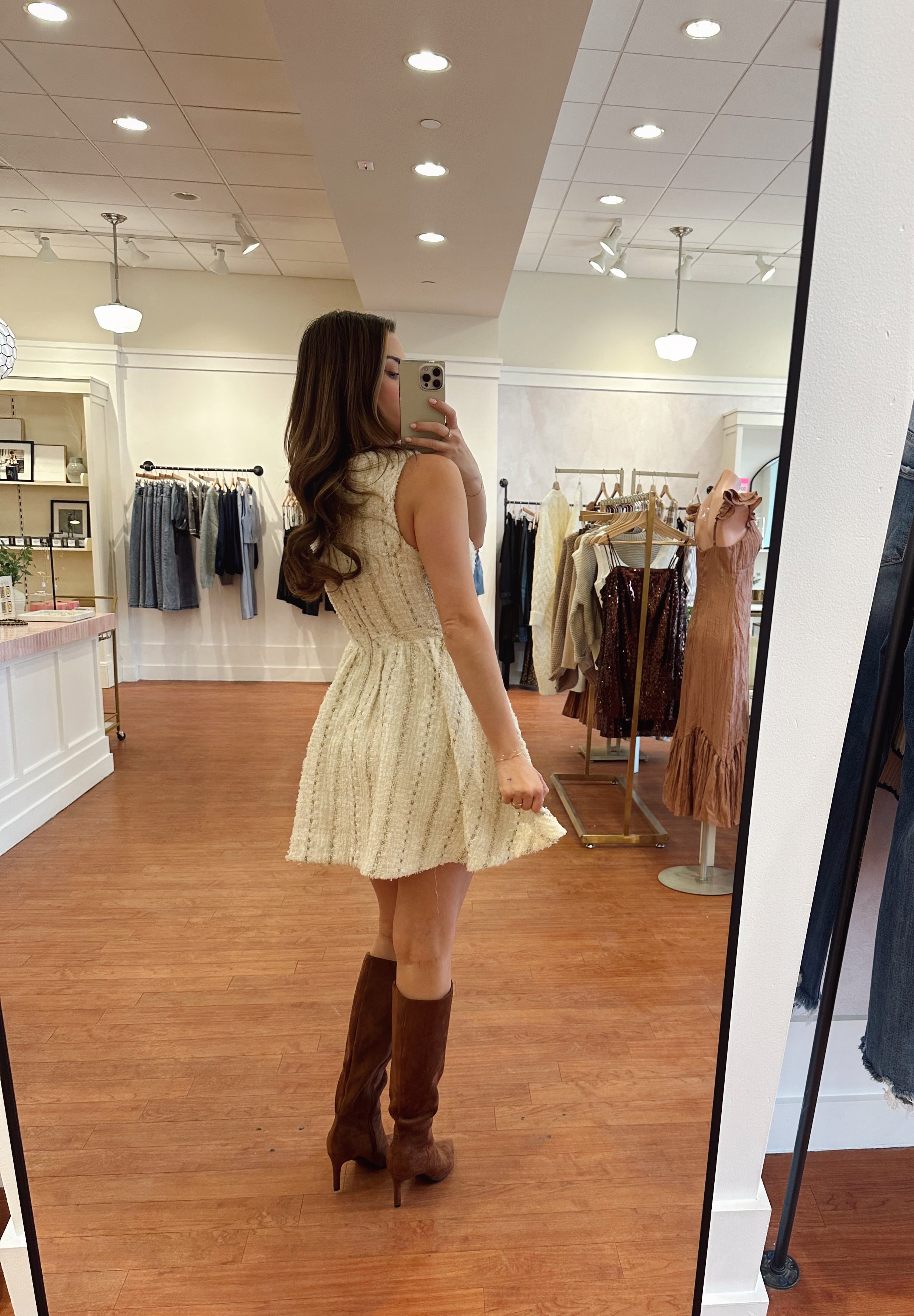 Nina Mini Dress- Cream