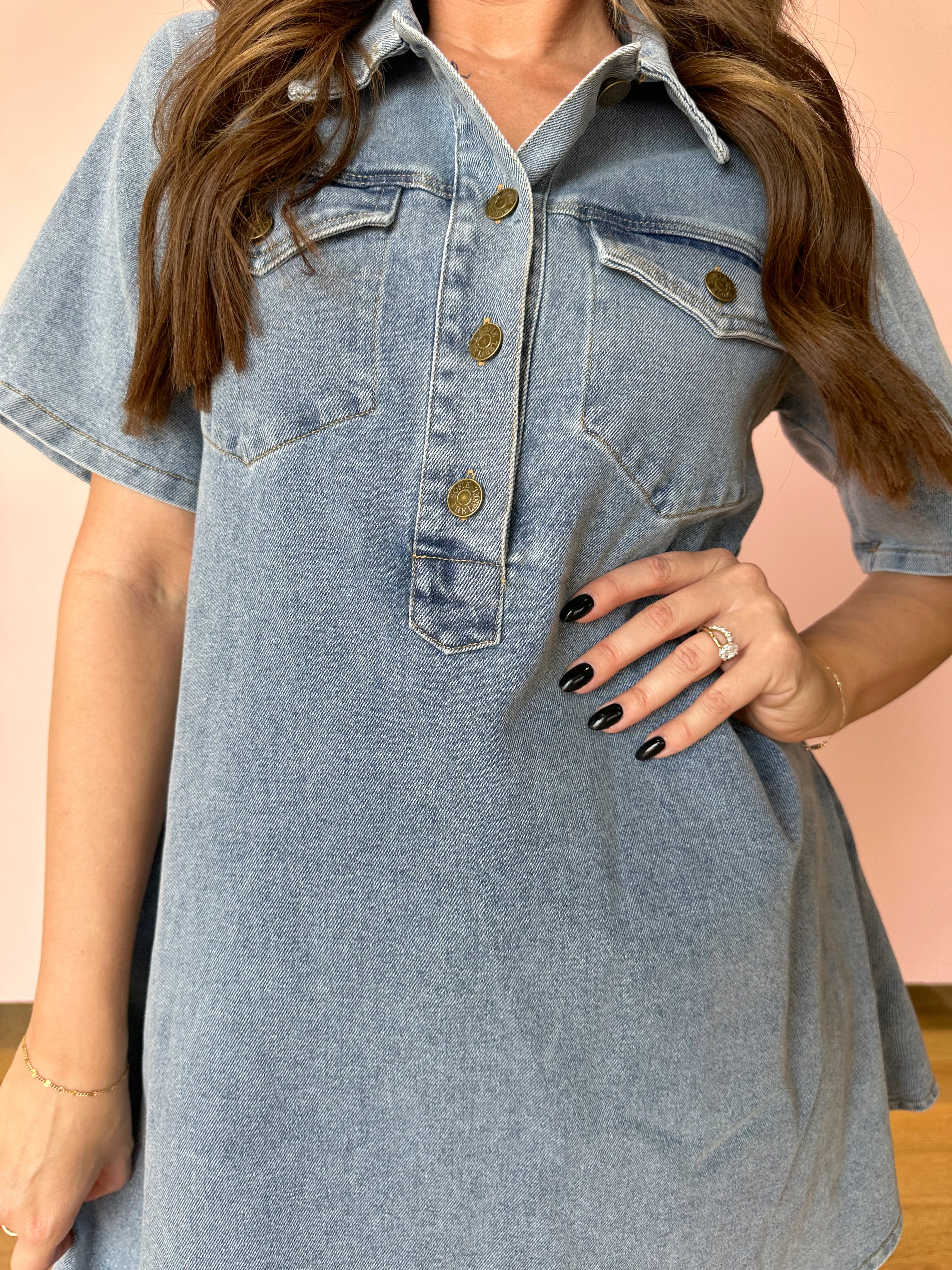 Chloe Denim Mini Dress