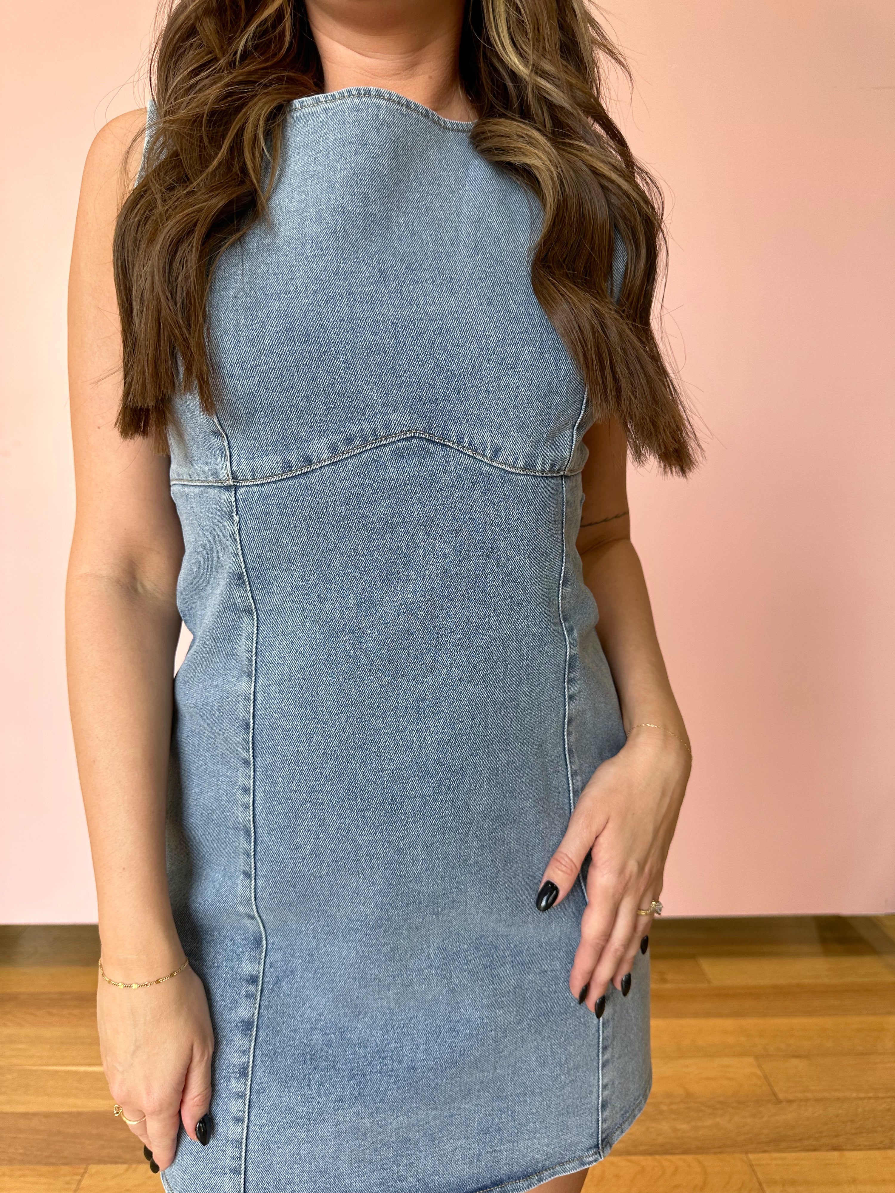 Sophia Denim Mini Dress