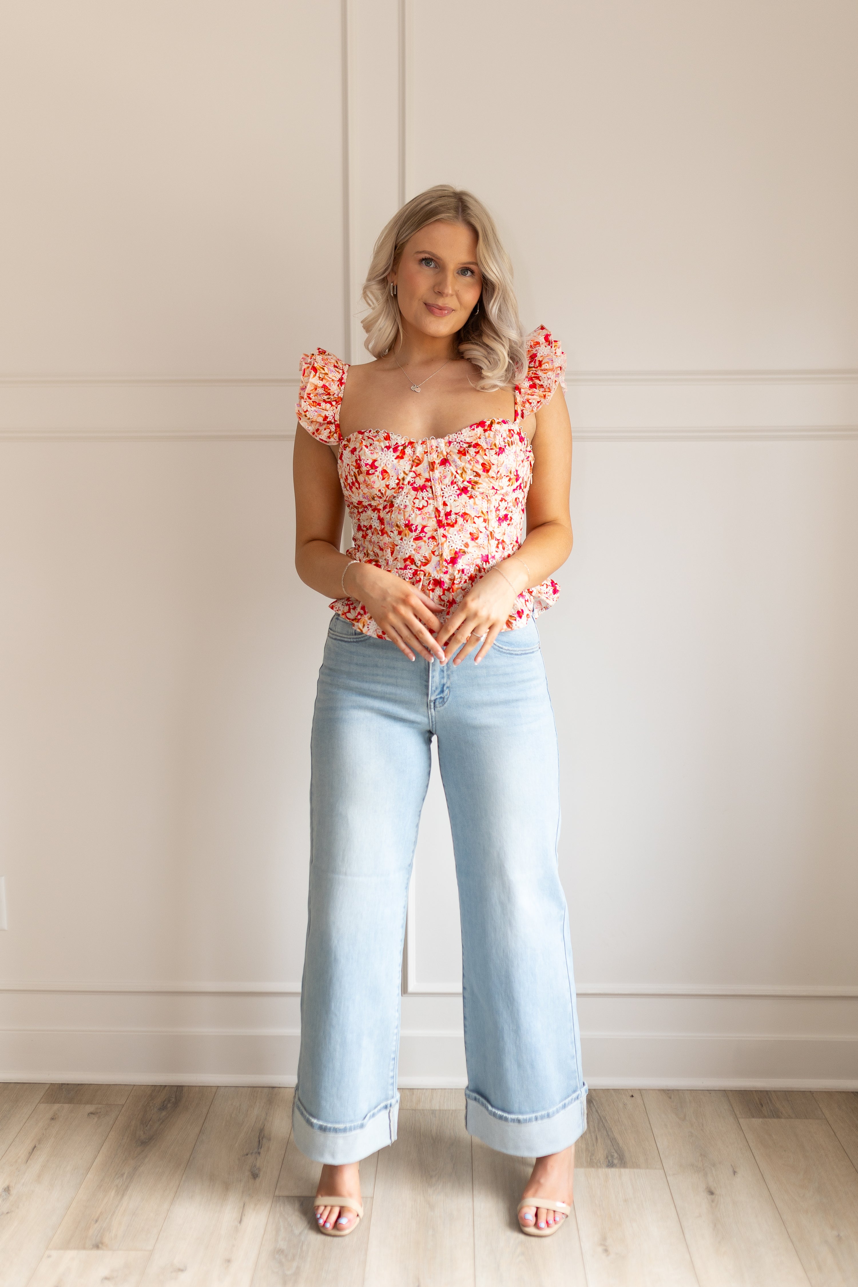 Nina Floral Corset Top