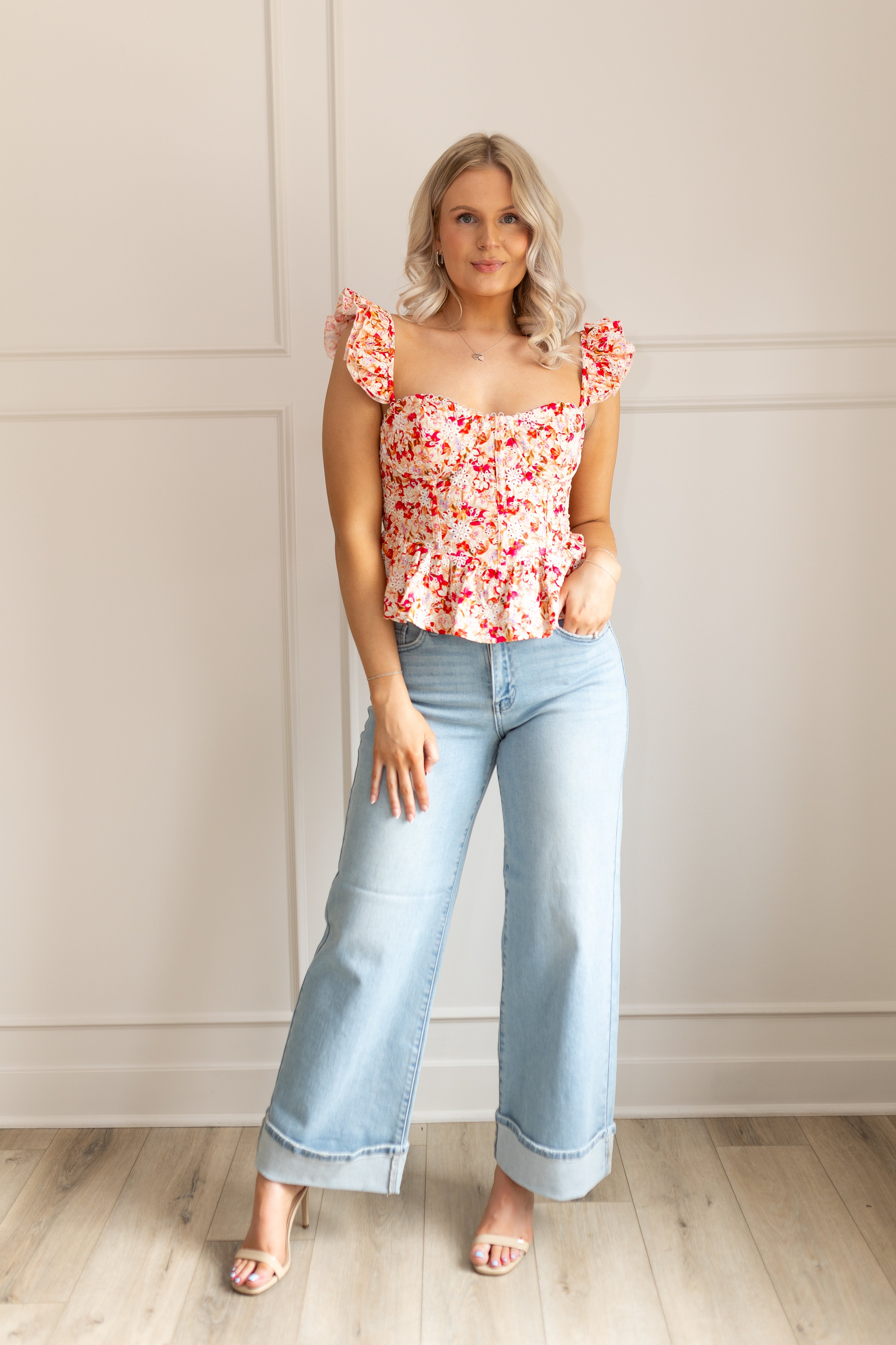 Nina Floral Corset Top