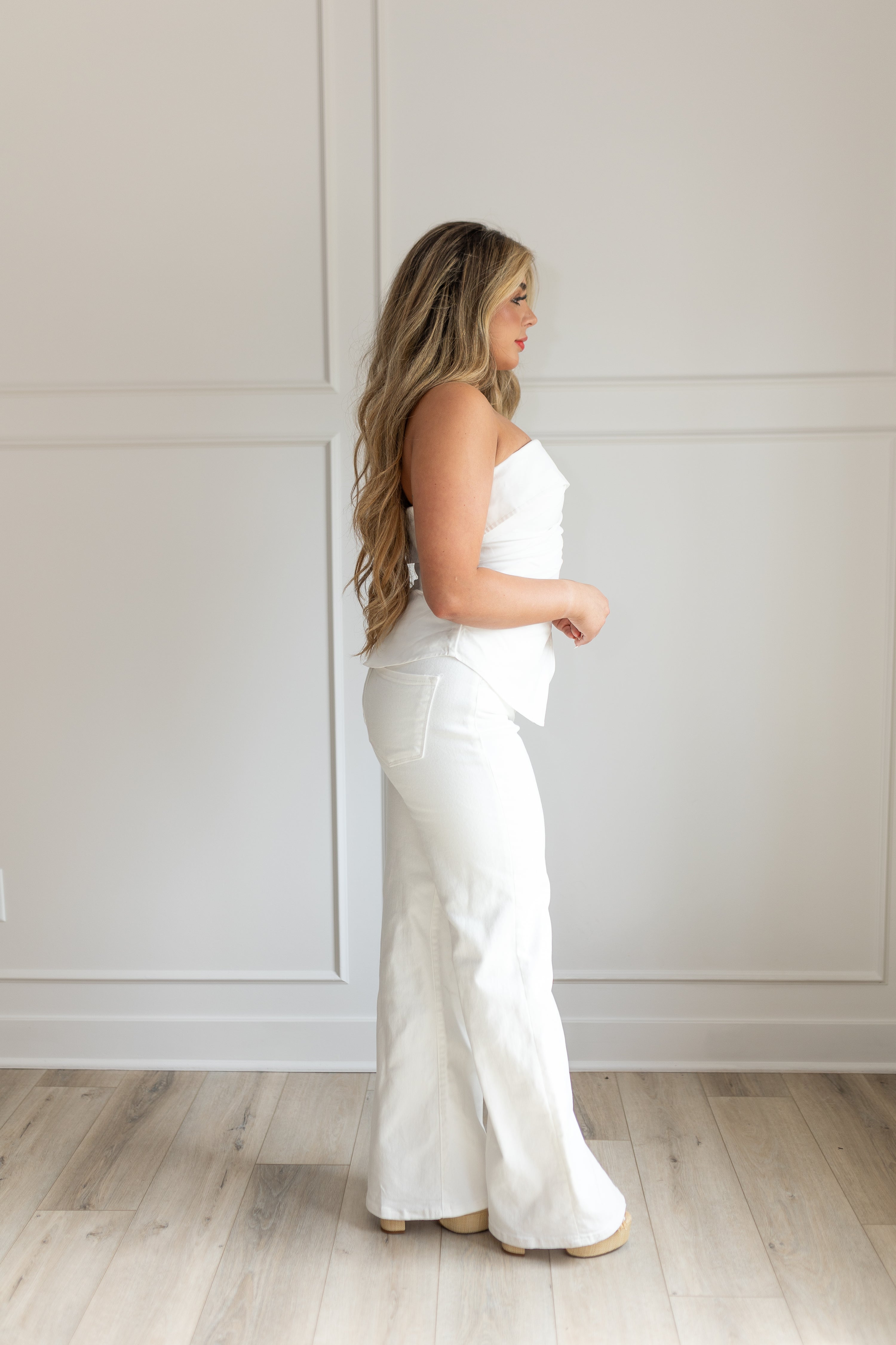 Lara Strapless Asymmetrical Top
