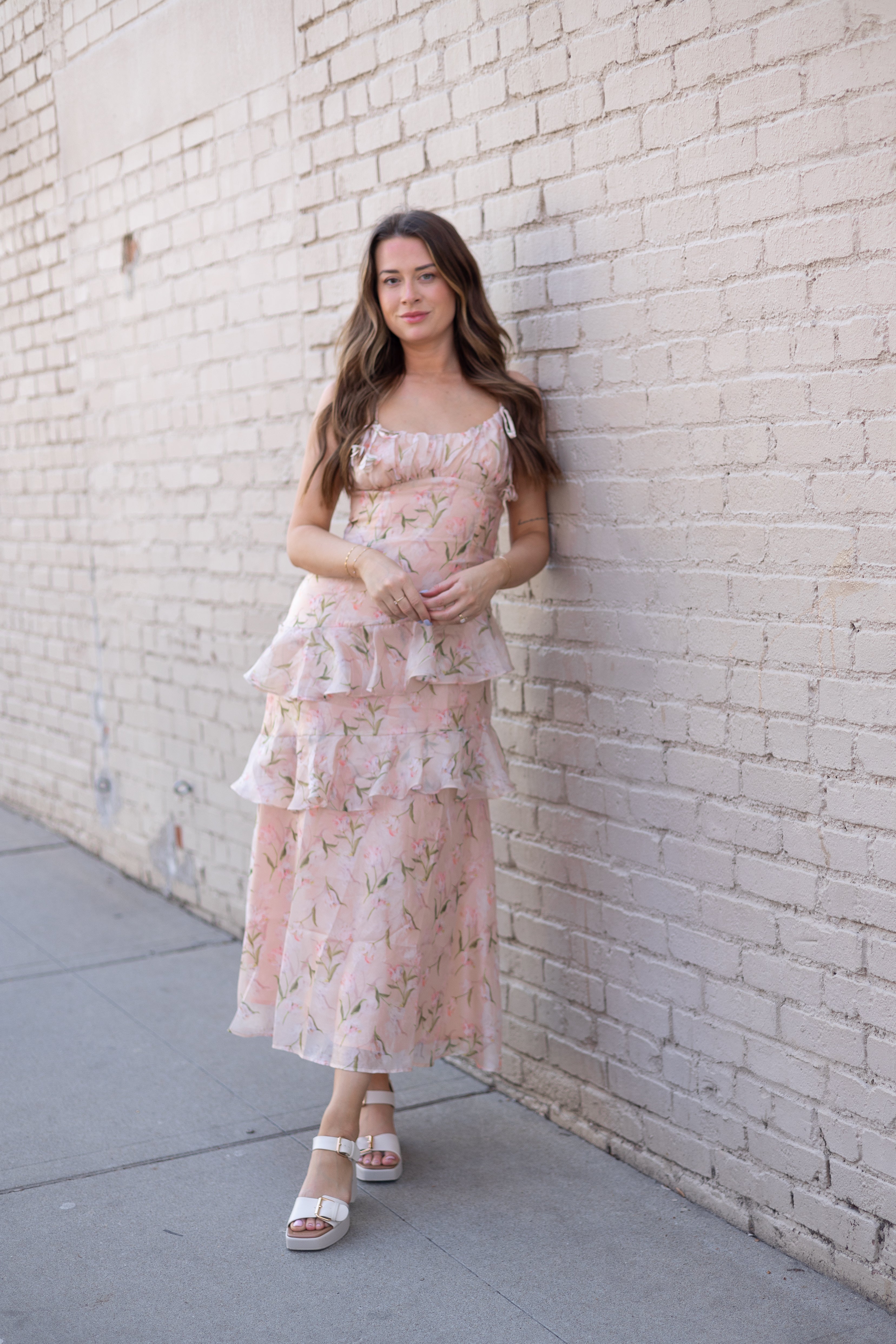 Summer Ruffle Midi Dress