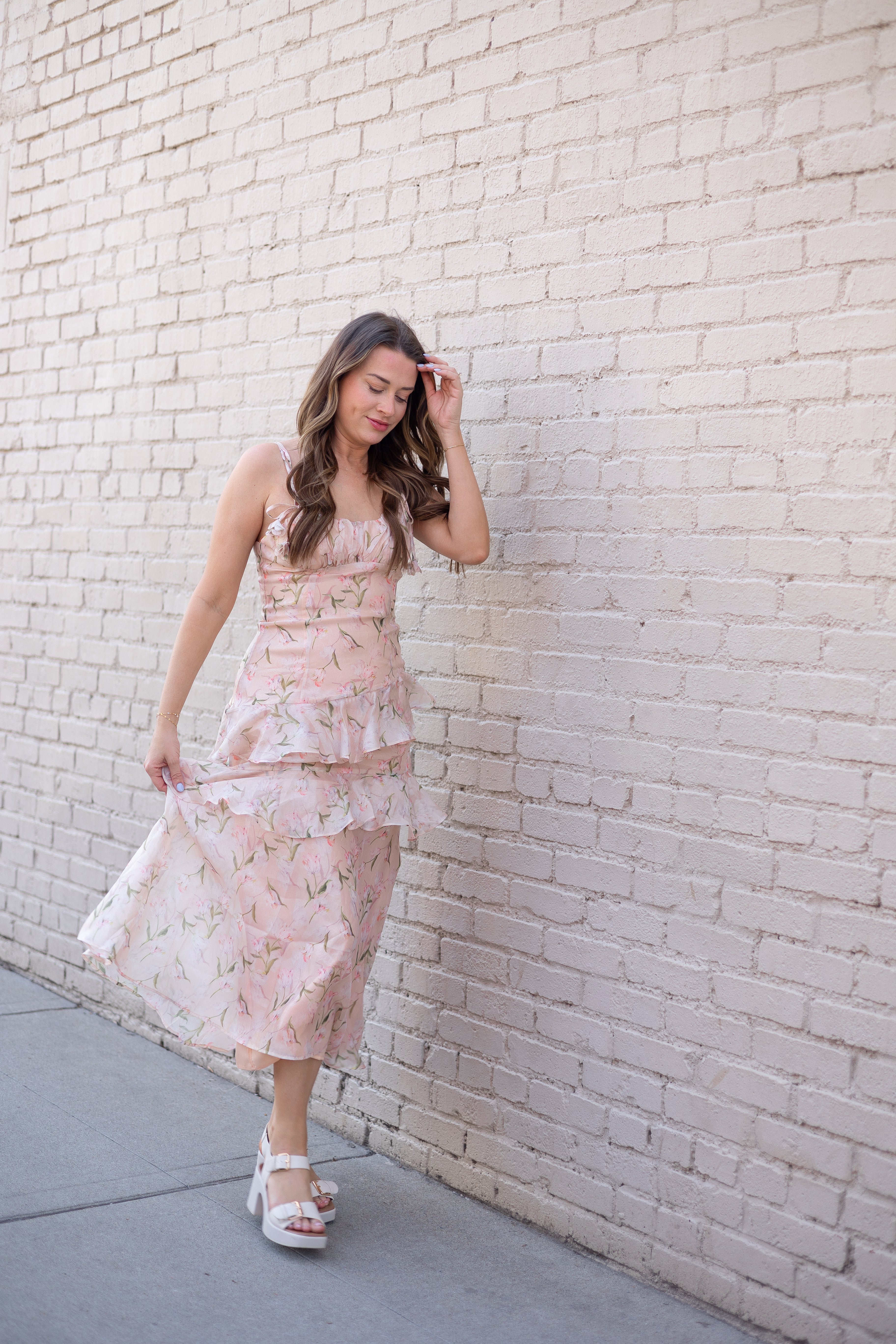 Summer Ruffle Midi Dress