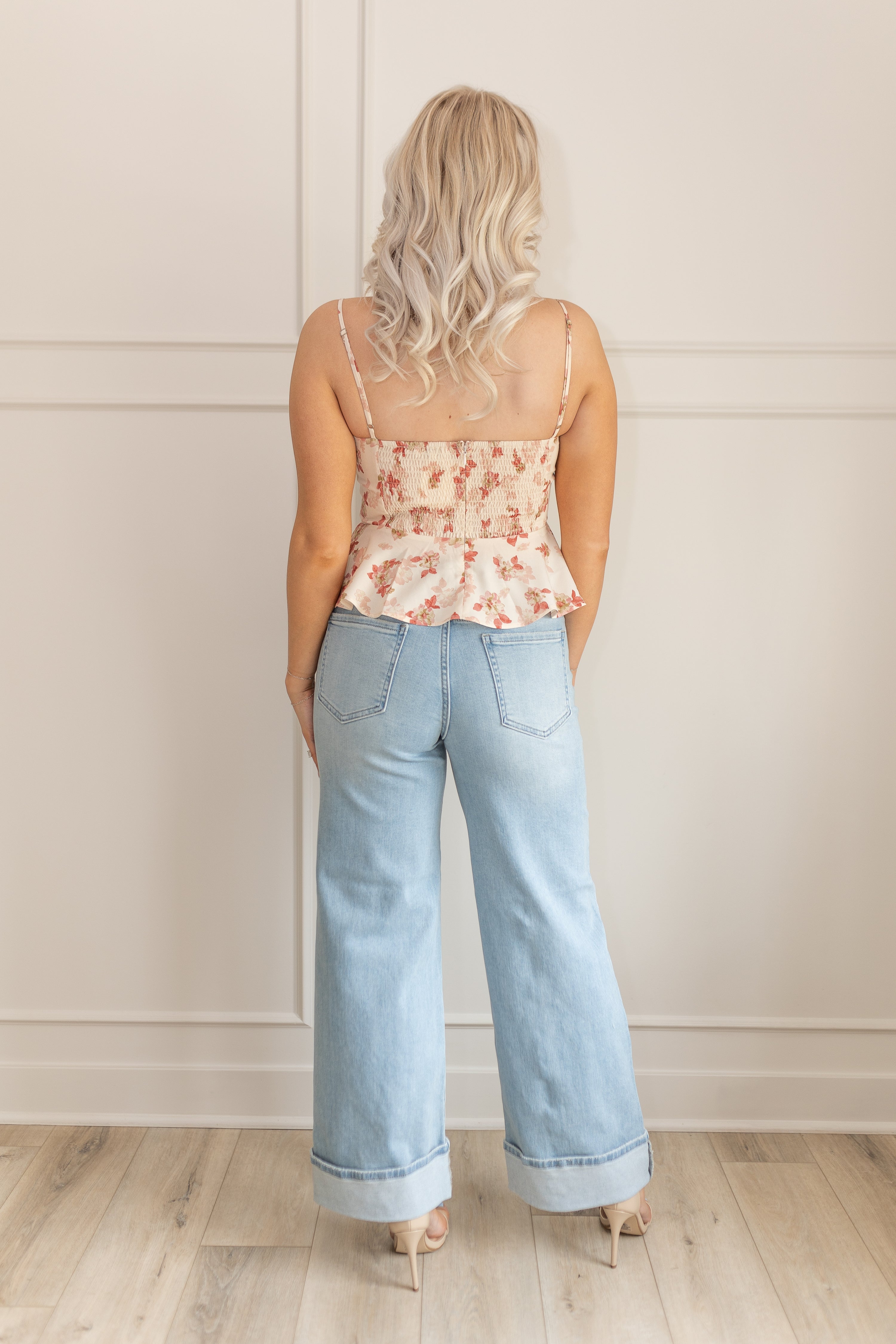 Odette Floral Peplum Top