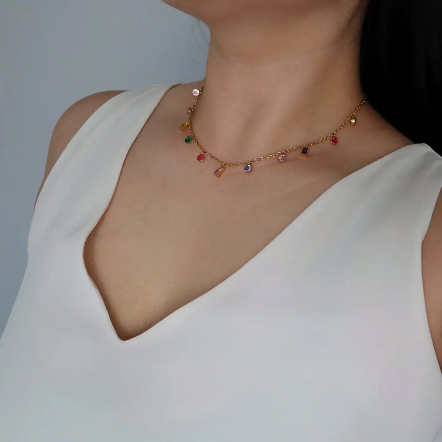 Kai Multicolor Gem Necklace