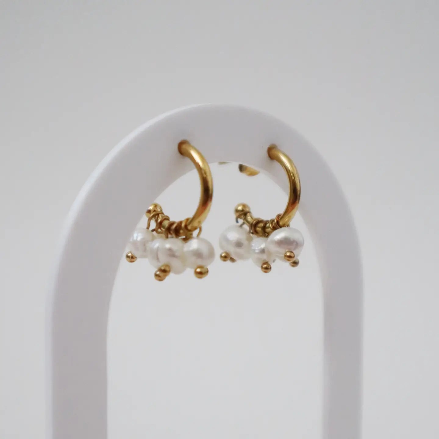 Liv Pearl Hoop Earring