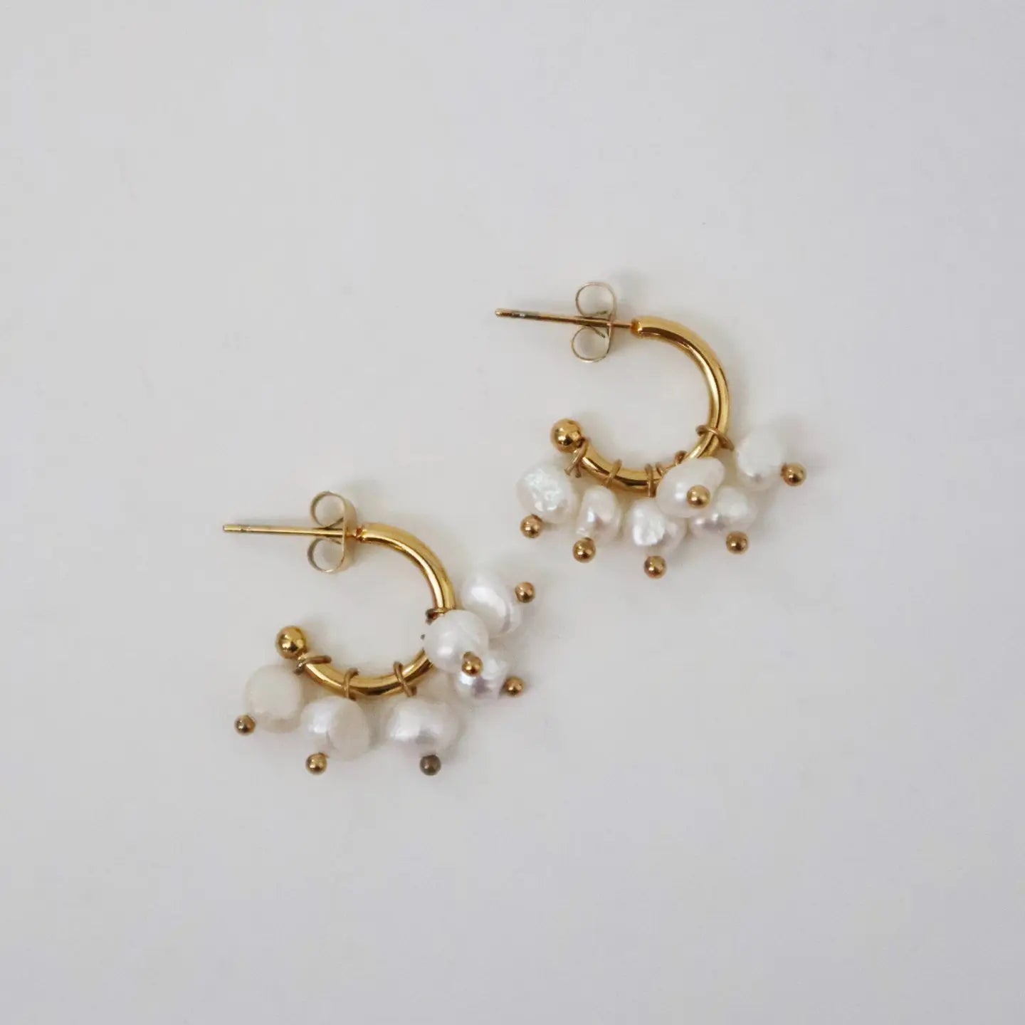 Liv Pearl Hoop Earring