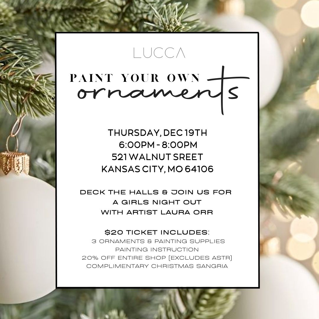 Ornaments Paint and Sip Ticket