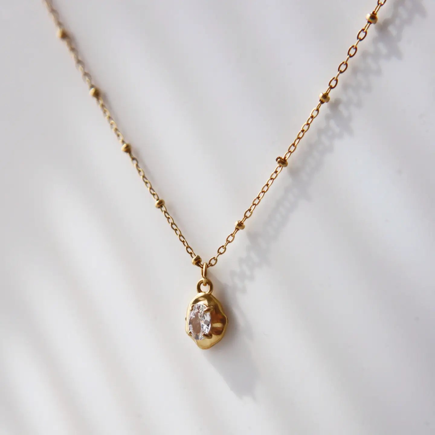 Raina Pebble Necklace