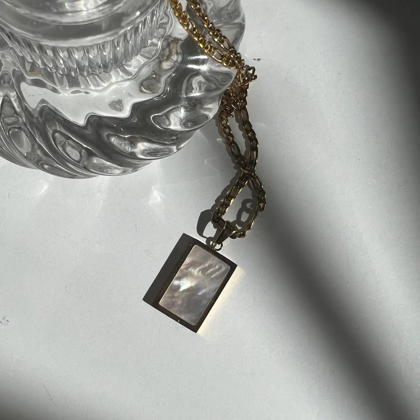 Serenity White Shell Pendant Necklace